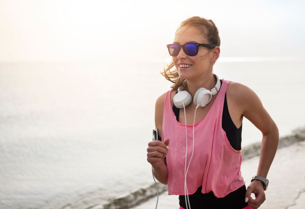 джогинг на плажа