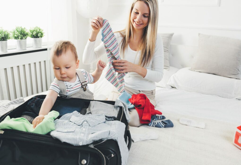 приготвяне на багаж за бебе